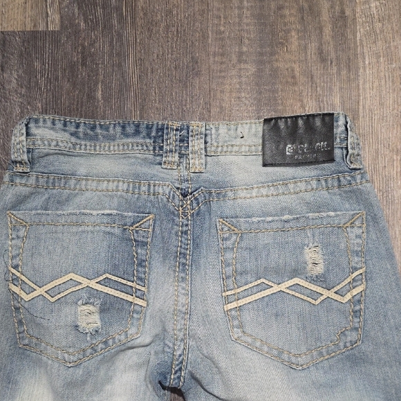 Buckle Black 32x34 Men's Low Rise Slim Straight Blue Jeans Distressed - Picture 8 of 9